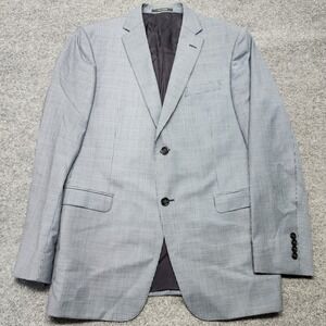 Zzegna Slim Blue Check Blazer 2-Bt US 42 R Drop 7 100% Wool